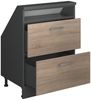 Küchenschrank für Dachschrägen R-Line Sonoma 60 cm mit 2 Schubladen Vicco Bild 4