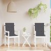 vidaXL Niedriglehner-Auflagen 2 Stk Melange Anthrazit 100x50x4cm Stoff 4002442 Bild 3