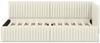 vidaXL Eckbettgestell mit Kopfteil Creme 90 cm x 190 cm Samt 42016263 Bild 5