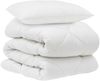 vidaXL Bettdecke mit Kissen 2 pcs Weiß Mikrofaser 3376630 Bild 2