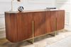 riess-ambiente Sideboard GATSBY 160cm braun/schwarz - Massivholz, Lamellenfront, Stauraum (Einzelartikel, 1 St), mit organischer Form und 8 Fächern – ideal für Wohnzimmer & Esszimmer Bild 2