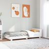 Einzelbetten, Betten für Erwachsene, Massivholzbett ohne Matratze Weiß 75x190 cm Kiefernholz de4993 Bild 2