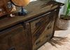 Sideboard Mango 140x45x85 braun lackiert RAILWAY #421 Bild 4