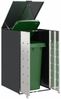 vidaXL Mülltonnenlager mit Gas-Hebedeckel für 240L Tonne Anthrazit 42018685 Bild 3