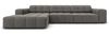 Micadoni Ecksofa Jennifer 4-Sitzer Links Samt Hellgrau Bild 1