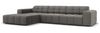 Micadoni Ecksofa Jennifer 4-Sitzer Links Samt Hellgrau Bild 2