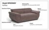 COTTA 2-Sitzer Speedway, Big-Sofa mit Kopfteilverstellung Bild 4