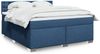 vidaXL Boxspringbett mit Matratze Blau 180x200 cm Stoff 3288287 Bild 1