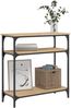 Konsolentisch, Beistelltisch, Konsole Sonoma-Eiche 75x29x75 cm Holzwerkstoff Bild 3