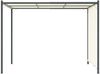 vidaXL Pergola mit Verstellbarem Dach Cremeweiß 3x3 m Stahl 49323 Bild 2