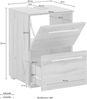 Schildmeyer Waschbeckenunterschrank Carlos 148584, eiche landhaus Dekor, 40,2 x 59,1 x 35 cm Bild 4