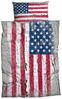 CASATEX Bettwäsche Stars and Stripes Renforce Used Look 155 x 220 + 80 x 80 cm Bild 5