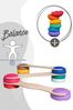 tiSsi® Balance Board Set inkl. Stapelstein 6er Set Rainbow Classic Bild 2
