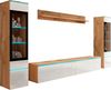 Home affaire Wohnwand VERA II, Vitrinen Türanschlag wechselbar, (Komplett-Set, 4-St), Mediawand 260 cm, Vitrine mit Verglasung, stehend und hängend Bild 2