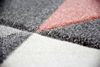 Carpetia Teppich Teppich Wohnzimmerteppich Dreieck rosa grau creme, rechteckig, Höhe: 13 mm Bild 4