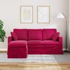 vidaXL Sofa Weinrot 178 x 134 x 80 cm Samt 42024454 Bild 3