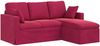 vidaXL Sofa Weinrot 178 x 134 x 80 cm Samt 42024454 Bild 2