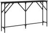 vidaXL Konsolentisch Schwarz Eichen-Optik 140 x 23 x 75 cm 871335 Bild 2