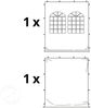 3x3 m Faltpavillon PROFESSIONAL Alu 40mm, Seitenteile mit Sprossenfenstern, creme Bild 3