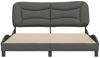 vidaXL Bettgestell ohne Matratze "Hvar" Dunkelgrau 160x200 cm Stoff 3207780 Bild 4