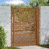 vidaXL Gartentor 100x125 cm Verwitterungsstahl Kreuzdesign 4101005 Bild 1
