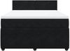 vidaXL Boxspringbett mit Matratze Schwarz 160x200 cm Samt 3287778 Bild 4