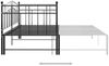 vidaXL Auszieh-Bettgestell, Metall, Schwarz, 90x200 cm Bild 5