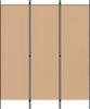vidaXL Raumteiler Beige 150 x 180 cm Stoff 42039193 Bild 3