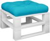 vidaXL Palettenkissen Türkis 60x60x12 cm Stoff 360468 Bild 3