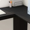 vidaXL Eck-Schreibtisch Schwarz Eichen-Optik 140 x 113,5 x 75 cm 869555 Bild 4
