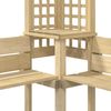 vidaXL Eck-Pergola mit Bank Kiefernholz Imprägniert 44950 Bild 5