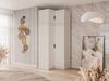 Eckkleiderschrank Elena 2D (Farbe: Sandbeige, mit Schrankaufsatz) Bild 2