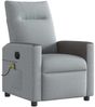 vidaXL Massagesessel Elektrisch Hellgrau Stoff 3324045 Bild 4