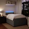 vidaXL Boxspringbett mit Matratze Dunkelgrau 120x190 cm Samt 3288553 Bild 5