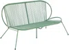 Vente-unique - NIKAO Gartensitzgruppe MetallHarz Grün - B 77 cm70 cm73 cm x H 75 cm45,5 cm76 cm x L 147 cm70 cm69 cm Bild 4