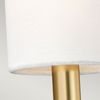 Wandlampe, Stahl Poliertes Brüniertes Messing, H 35,9 cm Bild 3