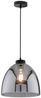 Fischer & Honsel 60905 Pendelleuchte Ren sandschwarz Glas rauchfarben klar 28cm Bild 2
