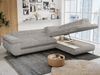 Mks Möbel 'Peter L-form' Ecksofa mit Bettfunktion, Bettkasten & einstellbaren Kopfstützen, Hellgrau, Cord, rechts Bild 3