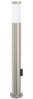 vidaXL Pollerleuchte mit Sensor&Steckdose 80 cm Edelstahl IP44 4006019 Bild 4