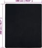 vidaXL Spannbettlaken Jersey Schwarz 180x200 cm Baumwolle 136218 Bild 5