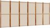 vidaXL 6-tlg. Paravent Taupe 420x180 cm 4003366 Bild 2