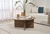 Elegant Walnut Coffee Table, 90 x 90 x 40 cm | 100% Melamine Coated Particle Board, 18 mm Thick | Stylish & Functional for Modern Living Spaces Bild 2