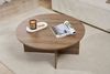 Elegant Walnut Coffee Table, 90 x 90 x 40 cm | 100% Melamine Coated Particle Board, 18 mm Thick | Stylish & Functional for Modern Living Spaces Bild 3