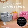 Lumaland 'Glow in The Dark' Kinder Sessel mit Sternen-Design, Indoor, grau, 68 x 70 x 60 cm Bild 4
