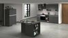 Dmora Kücheninsel Abern, Mehrzweckschrank, Küchenzeile Schrank, Zusätzlicher Tisch, 100 % Made in Italy, 160 x 90 x 90 cm, Anthrazit und Schiefer Bild 4