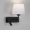 Nova Luce Wandleuchte Wandleuchte Flex in Schwarz-matt und Weiß E27 mit Lesearm Bild 3