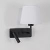 Nova Luce Wandleuchte Wandleuchte Flex in Schwarz-matt und Weiß E27 mit Lesearm Bild 2