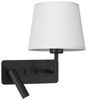 Nova Luce Wandleuchte Wandleuchte Flex in Schwarz-matt und Weiß E27 mit Lesearm Bild 4