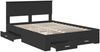 vidaXL Bettrahmen mit Schubladen Schwarz 140 x 190 cm Holzwerkstoff 3410896 Bild 5