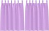 vidaXL Verdunkelungs-Vorhänge mit Ringen 2 pcs Lila 140 x 140 cm 4107598 Bild 2